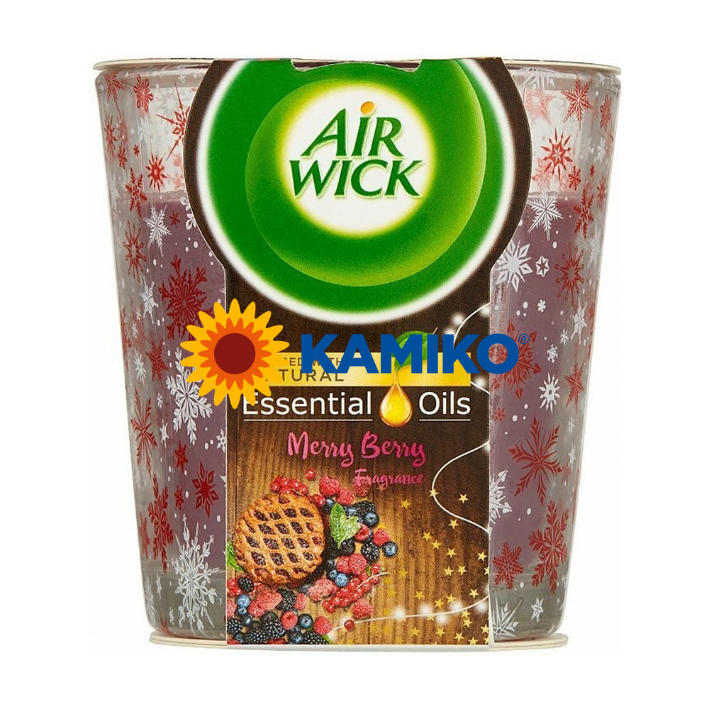 Sviečka Air Wick Essential Oils Merry Berry Fragrance, 105 g