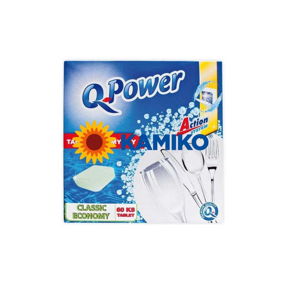 Q-Power Classic Economy tablety do umývačky riadu 60 ks 