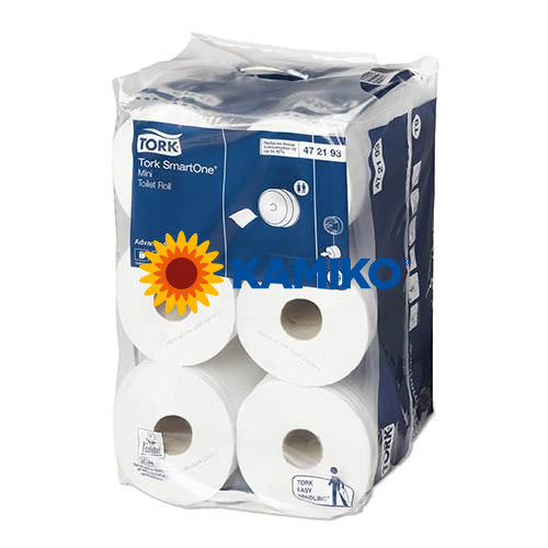 Toaletný papier 2vr TORK SMART ONE mini 111m, biely