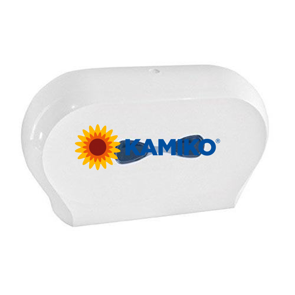 Zásobník toaletného papier  DUO Jumbo 19 cm, biely