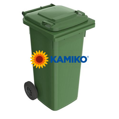 Plastová nádoba na odpad 120 l, zelená