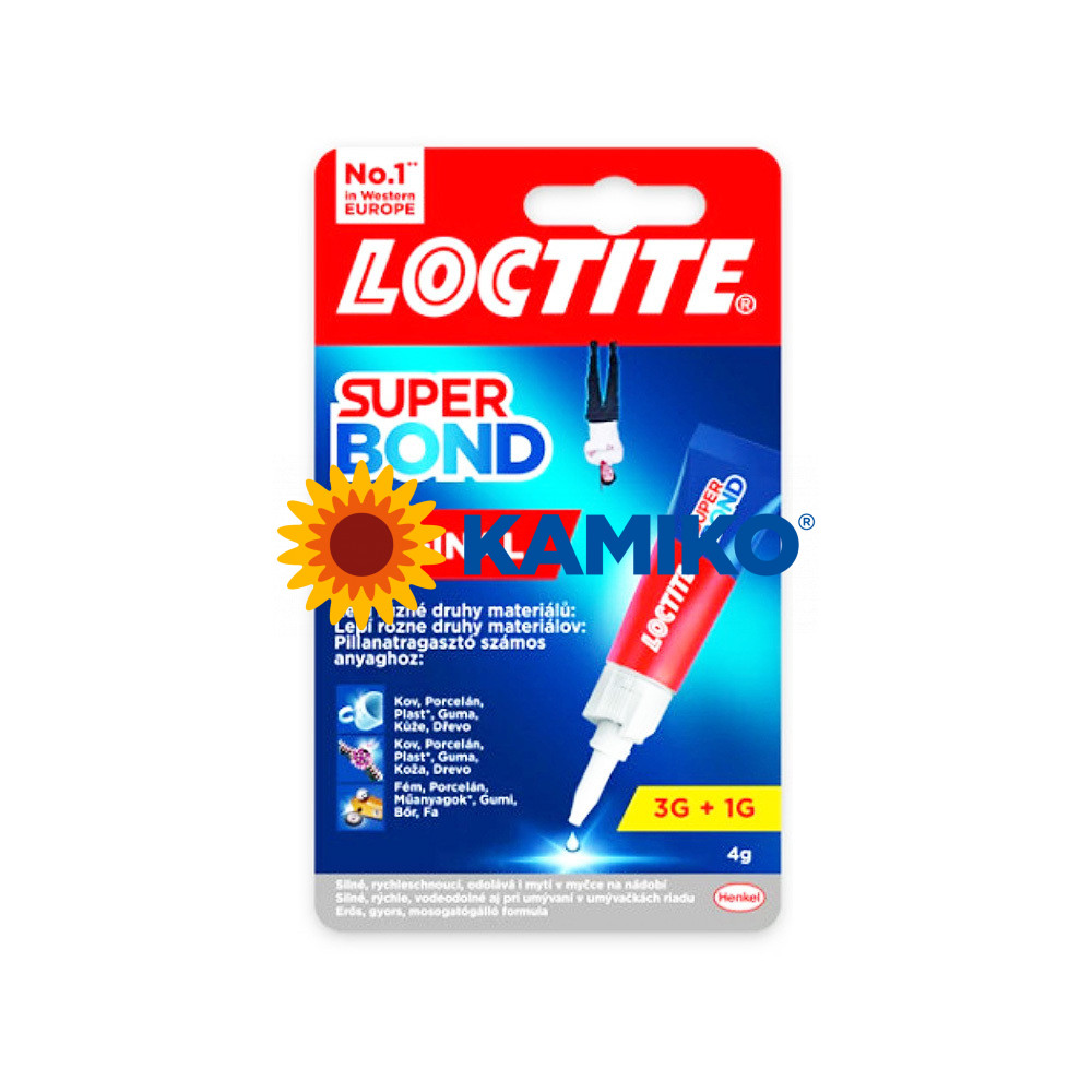 Sekundové lepidlo Loctite Super Bond Liquid 3 g + 1 g