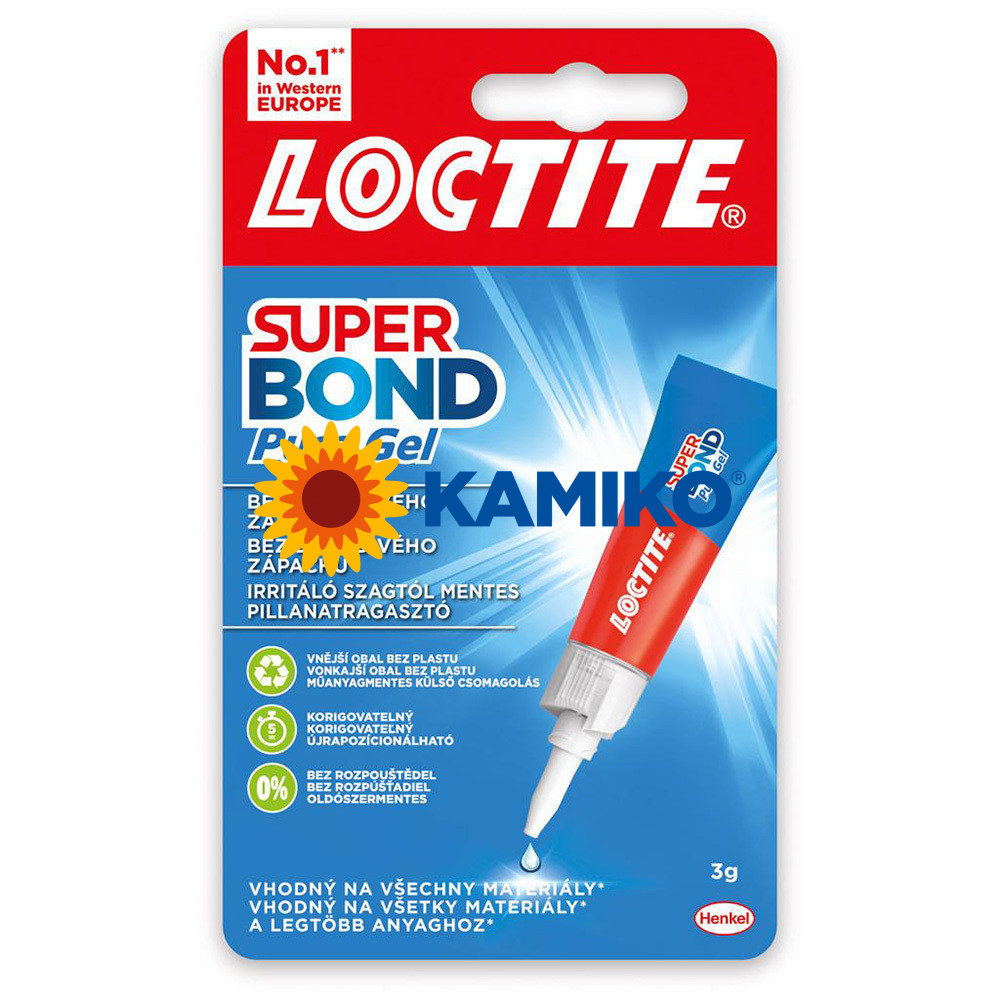 Sekundové lepidlo Loctite Super Bond Pure Gel 3 g