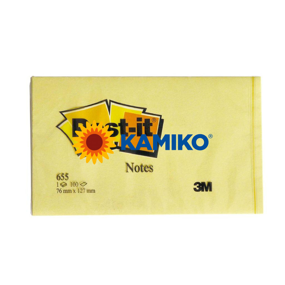 Samolepiaci bloček Post-it žltý 76 x 127 mm