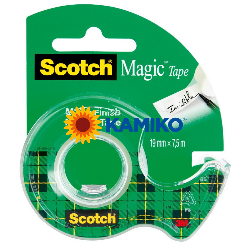 Lepiaca páska Scotch Magic s dispenzorom neviditeľná 19 mm x 7,5 m