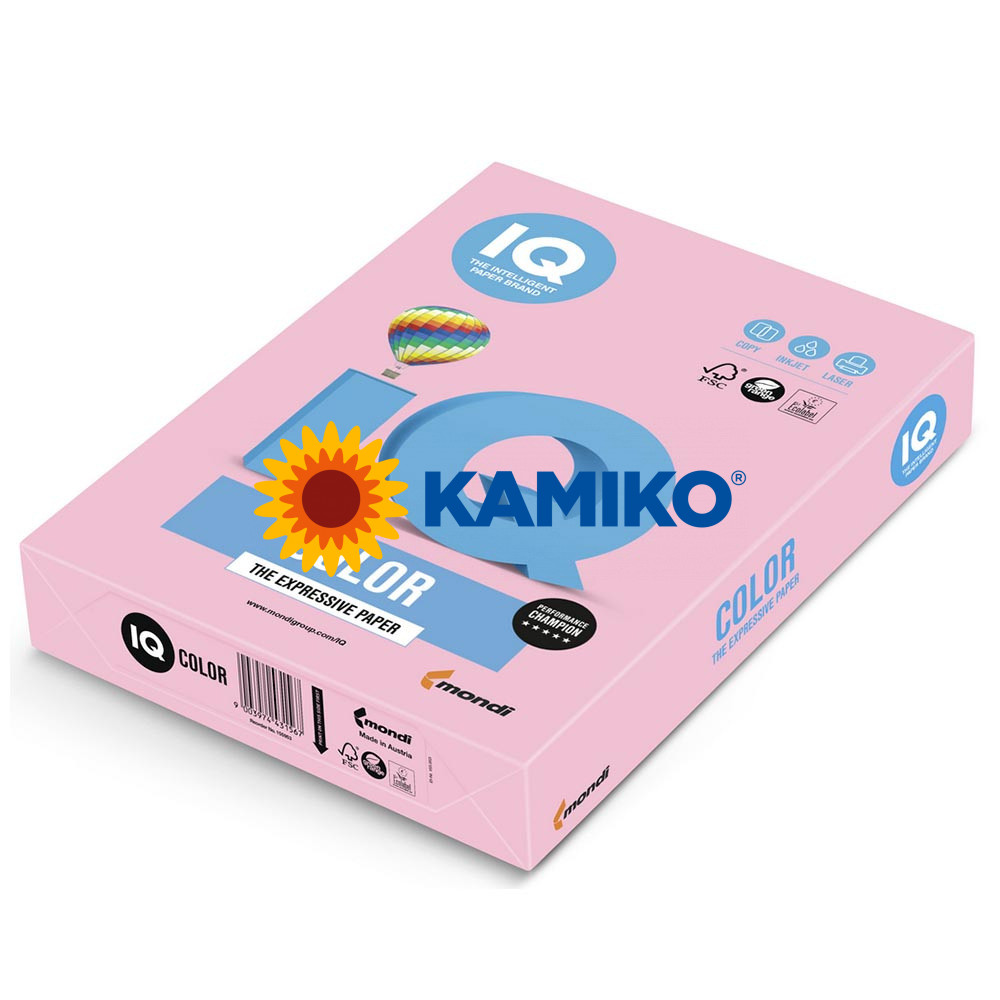 Farebný papier IQ color flamingoružová OPI74, A4 80 g