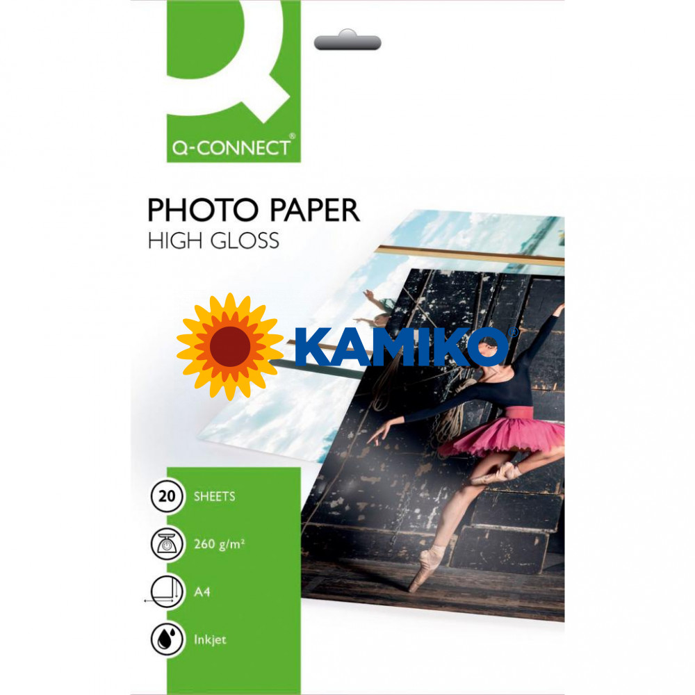 Fotopapier Q-Connect vysoký lesk 260 g, 20 hárkov
