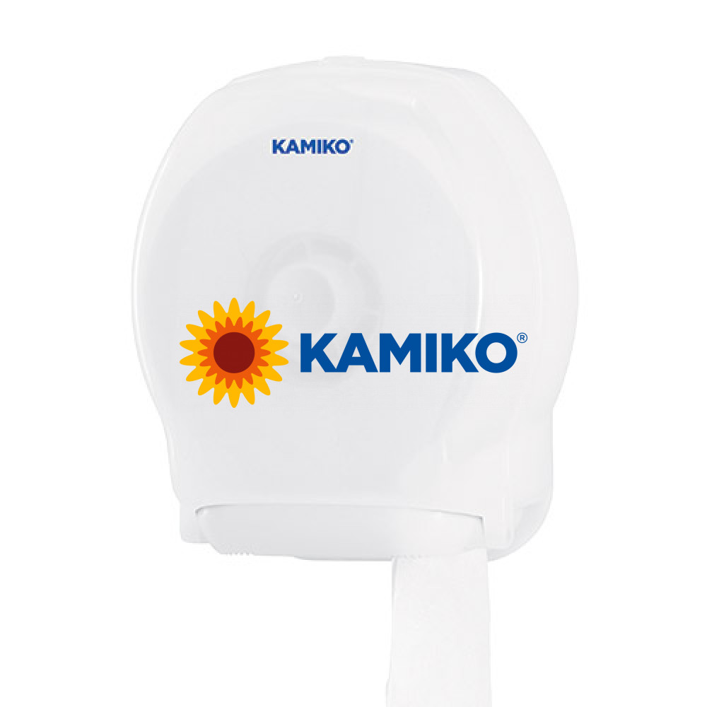 Zásobník toaletného papiera KAMIKO Jumbo 19 cm, QTS transparentný