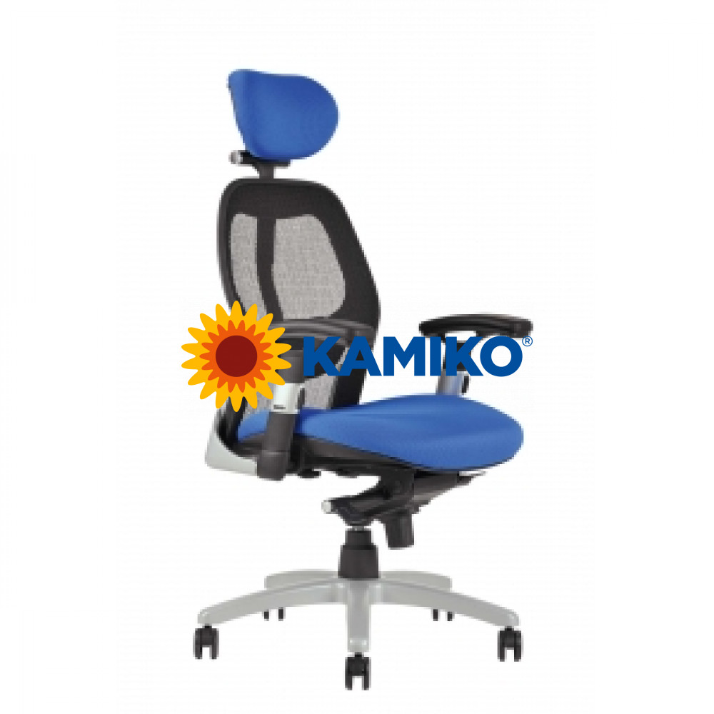 Kancelárska stolička SATURN NET modrá