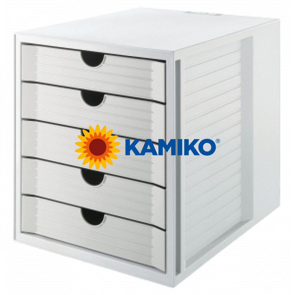 Zásuvkový box System KARMA eko-sivá