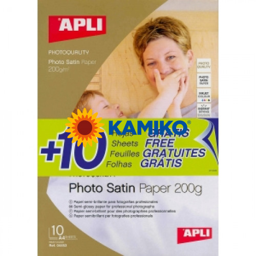 Fotopapier APLI A4 Satin 200 g, 20 hárkov