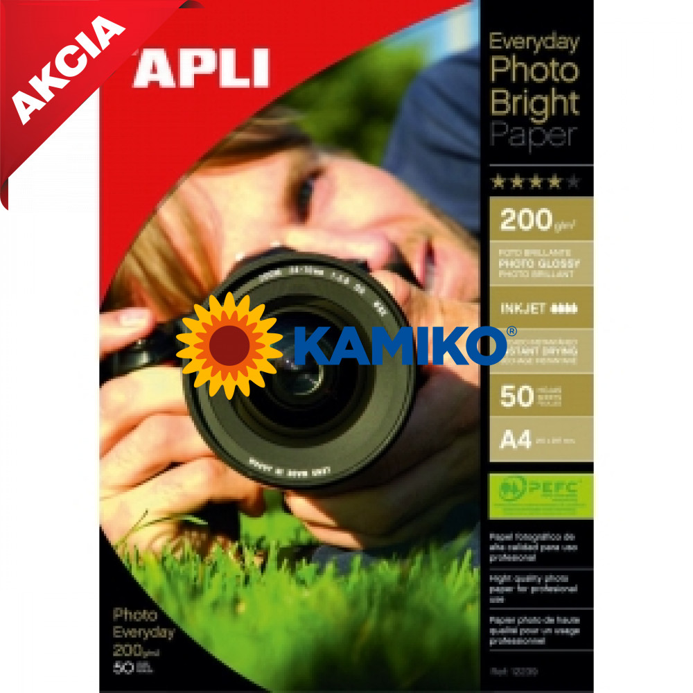 Fotopapier APLI A4 Bright 200 g, 50 hárkov